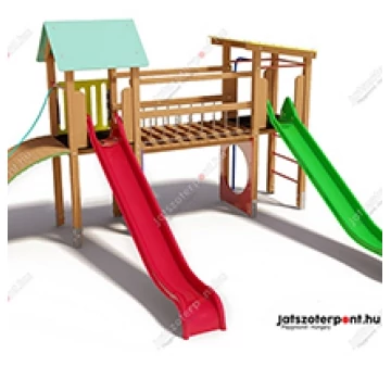 Dupla torony két csúszdával 