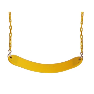 Rugalmas hintaülés sárga színű bevonatos lánccal