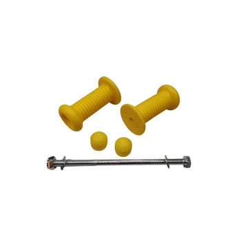 Közterületi foganytúkészlet csavarral, sárga