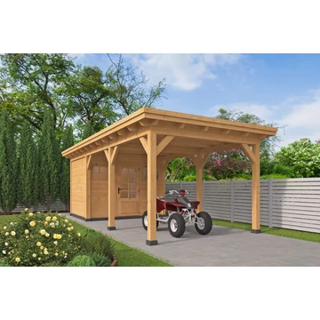 Kombinált kocsibeálló tárolóval -TYP08- XL méret