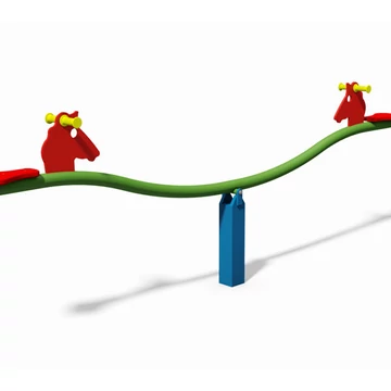 Napraforgó- Állatfigurás Mérleghinta 2 üléses