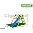 Kép 2/2 - Kerti játszótér - Jungle Gym Peak (csúszdás) hintaállvány