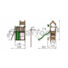 Kép 2/2 - Kerti játszótér - Jungle Gym Teepee torony csúszdával